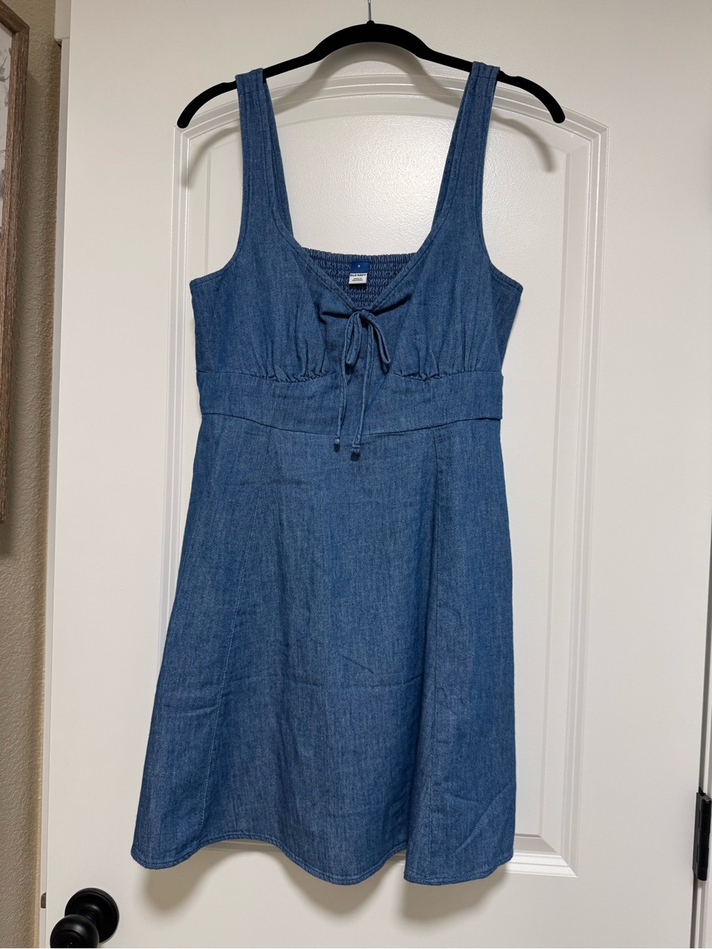 Old Navy Blue Denim Tie-Front Sundress